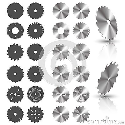 Circular saw blades Stock Photo