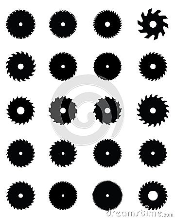 Circular saw blades Stock Photo