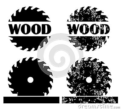 Circular saw blades Vector Illustration