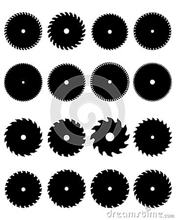 Circular saw blades Stock Photo