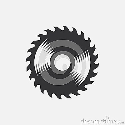 Circular saw. Simple vector icon Vector Illustration