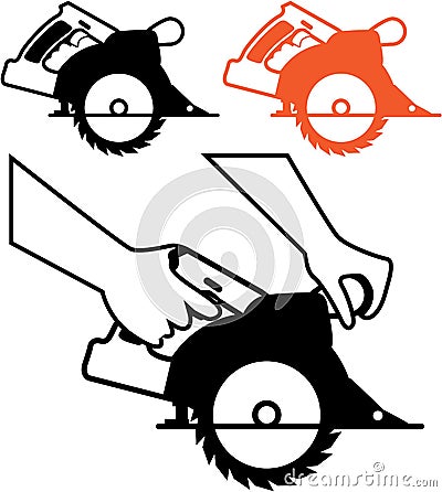 Circular Saw single color icon Vector Vector Illustration