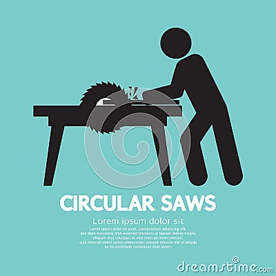 Circular Saws Graphic Vector Illustration