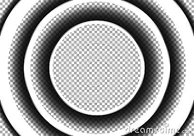 Circular Shaded Effect Simulating Layering Vector Illustration