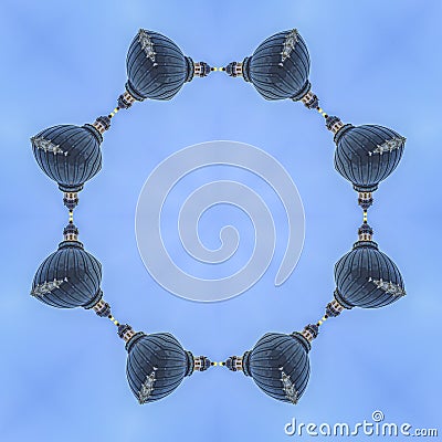 Circular shape made with architecture in Utah Stock Photo