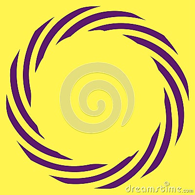 Circular Spiral, swirl, twirl design element. Concentric, radial and radiating burst of lines with rotation, gyre and curved Vector Illustration