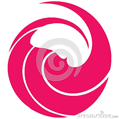 Circular Spiral, swirl, twirl design element. Concentric, radial and radiating burst of lines with rotation, gyre and curved Vector Illustration