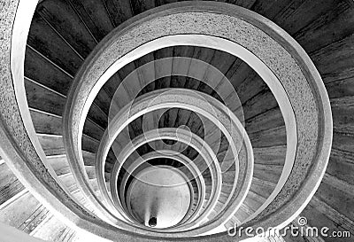 Circular stairs Stock Photo