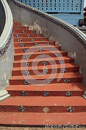 A Circular Stairs Stock Photo