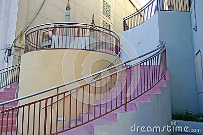 Circular stairway Stock Photo