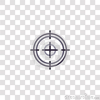 circular target icon sign and symbol. circular target color icon for website design and mobile app development. Simple Element Vector Illustration