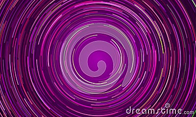 Circular vortex purple light motion background Vector Illustration