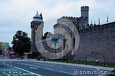 Cardiff castle Editorial Stock Photo