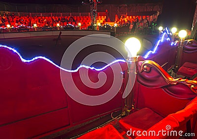 Circus arena interior Stock Photo