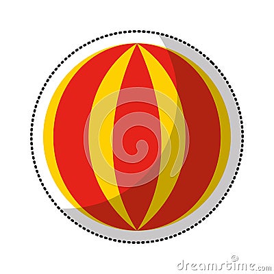 circus ball isolated icon Cartoon Illustration