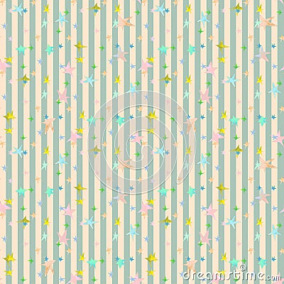 Circus characters vintage watercolor drawing seamless pattern illustration Cartoon Illustration