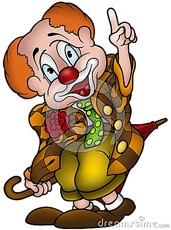 Circus Clown Vector Illustration