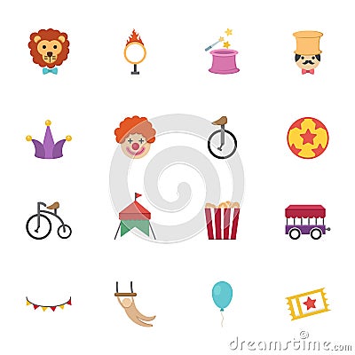 Circus Icons Stock Photo