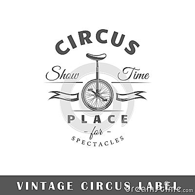 Circus label template Vector Illustration