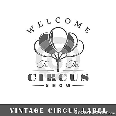 Circus label template Vector Illustration