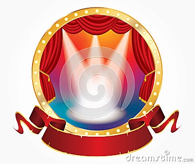 Circus show rain Vector Illustration