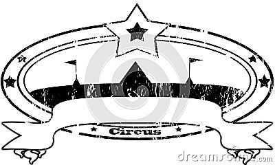 Circus stamp Stock Photo