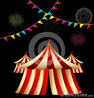 Circus Tent Vector Illustration