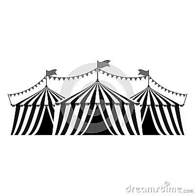 Circus tent festival Vector Illustration