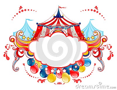 Circus tent frame Vector Illustration