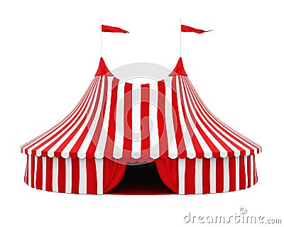 Circus Tent Isolated Stock Photo