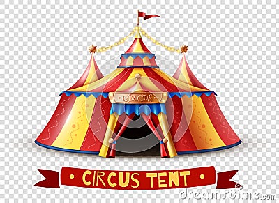 Circus Tent Transparent Background Image Vector Illustration