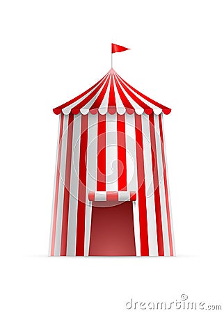 Circus Tower Tent Vector Illustration