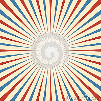 Circus Vintage background in red blue white Vector Illustration