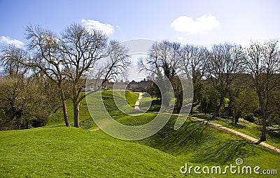 Cirencester Amphitheatre Stock Photo