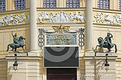 Cirque d Hiver, the entrance (Paris France) Stock Photo