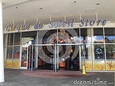 Cirque Du Soleil Store, Disney Springs Editorial Stock Photo