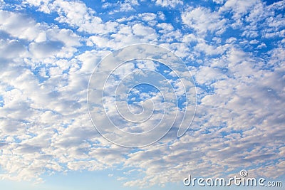 Cirrocumulus Cloud in blue sky Stock Photo
