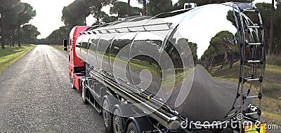 Cistern truck Stock Photo