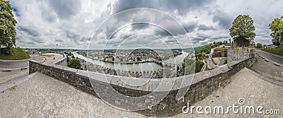 Citadel of Namur in Walloon Region, Belgium Stock Photo