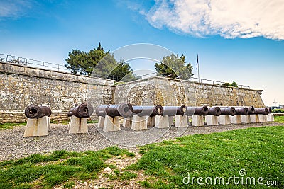 The Citadel of Pula, view of an artillery fortress in Pula town Stock Photo