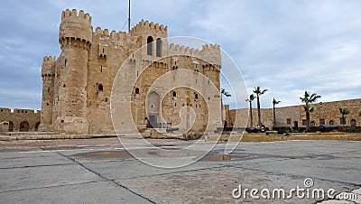 Citadel of Qaitbay in Alexandria Stock Photo