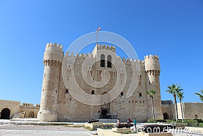 Citadel of Qaitbay, Egypt. Editorial Stock Photo