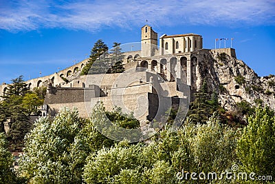 Citadel of Sisteron fortifications, Southern Alps, France Stock Photo