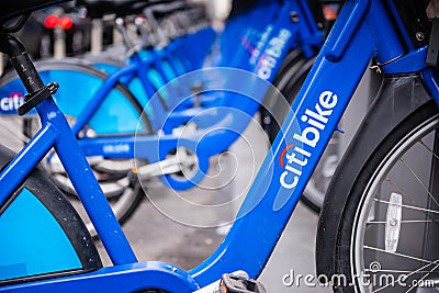 Citibike For Rent In New York City Editorial Stock Photo