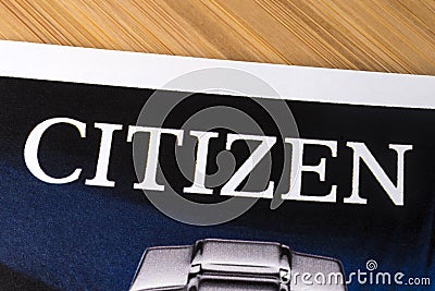 Citizen Watch Company Logo Editorial Stock Photo