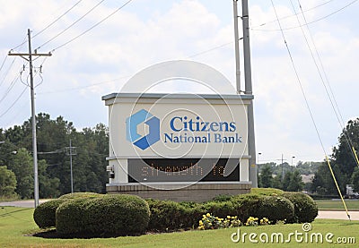 Citizens National Bank, Southaven, MS Editorial Stock Photo