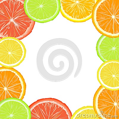 Citric frame Stock Photo