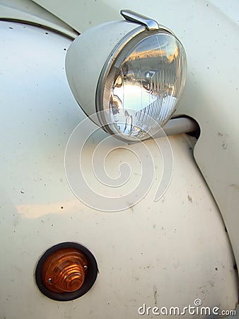 Citroen 2cv Headlight Stock Photo