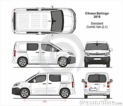 Citroen Berlingo Combi Van L1 2018-present Editorial Stock Photo