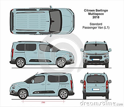 Citroen Berlingo Multispace Passenger Van L1 2018-present Editorial Stock Photo